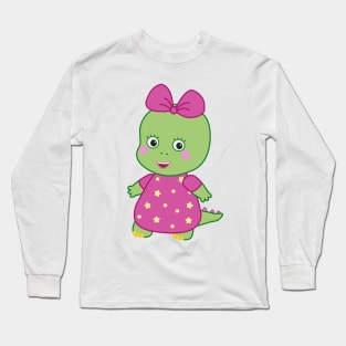 Daisy Dinosaur - Cute little dinosaur Long Sleeve T-Shirt